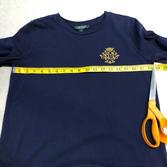 ⭐️ Lauren Ralph Lauren Embroidered Monogram Top - Picture 12 of 13